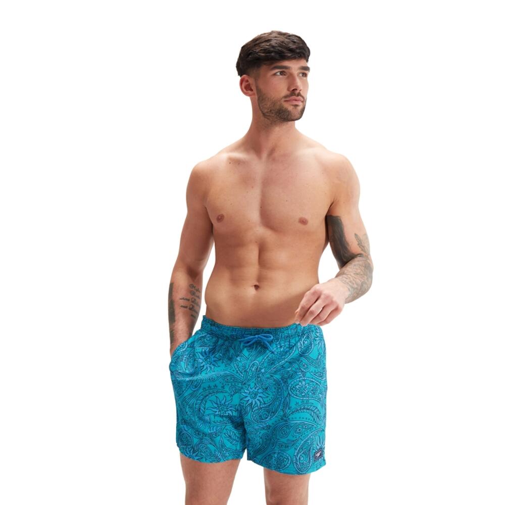 Mens Printed Leisure 16" Swim Shorts 1/5