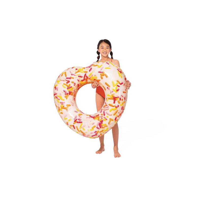 Flutuador inflável de roda coração donut 89x25x94 cm INTEX