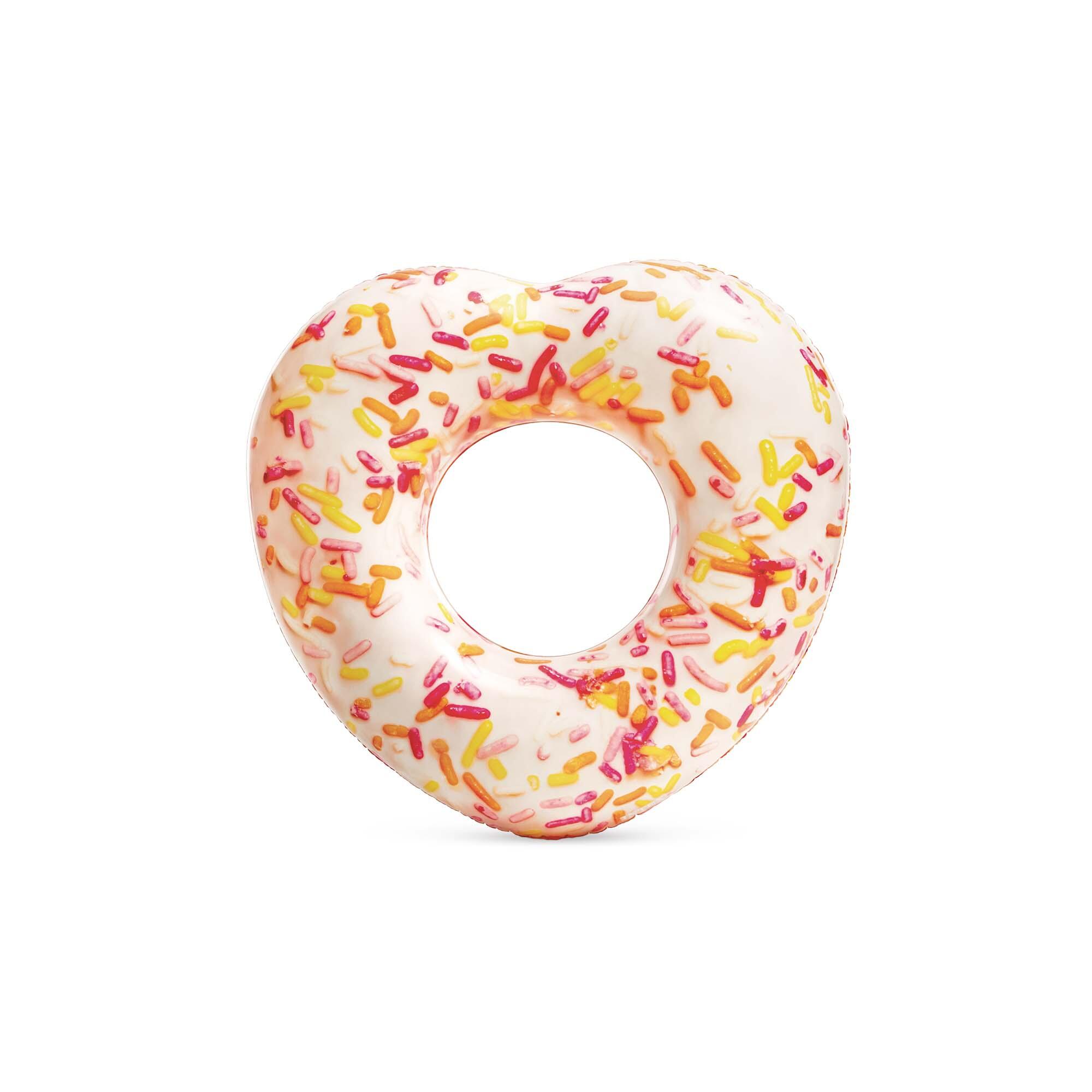 INTEX Intex 56253NP - Ciambella Mare Gonfiabile Donut Cuore, Multicolore, 94x89x25 cm