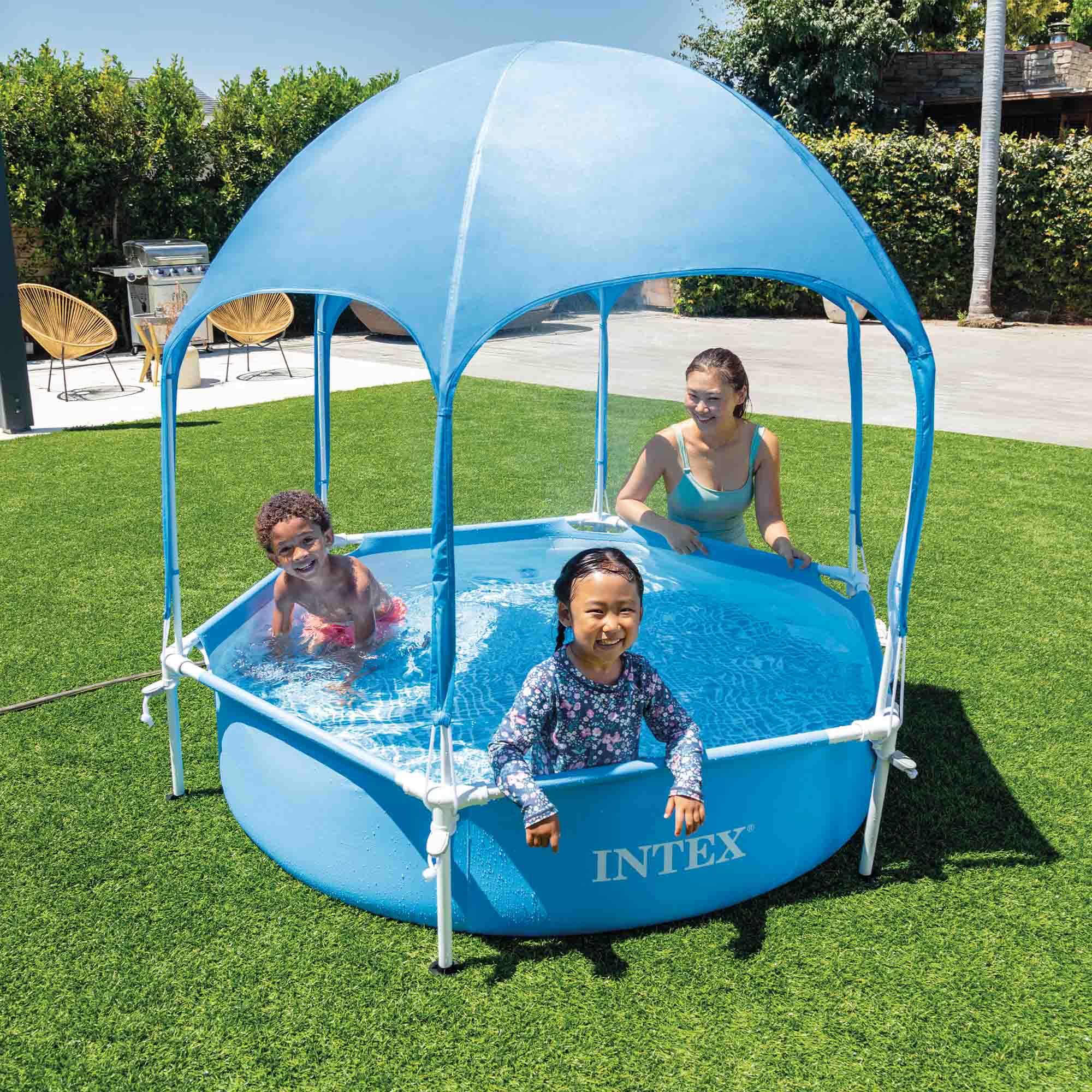 Piscina hexagonal desmontável de 700 L com capa removível INTEX 5/7