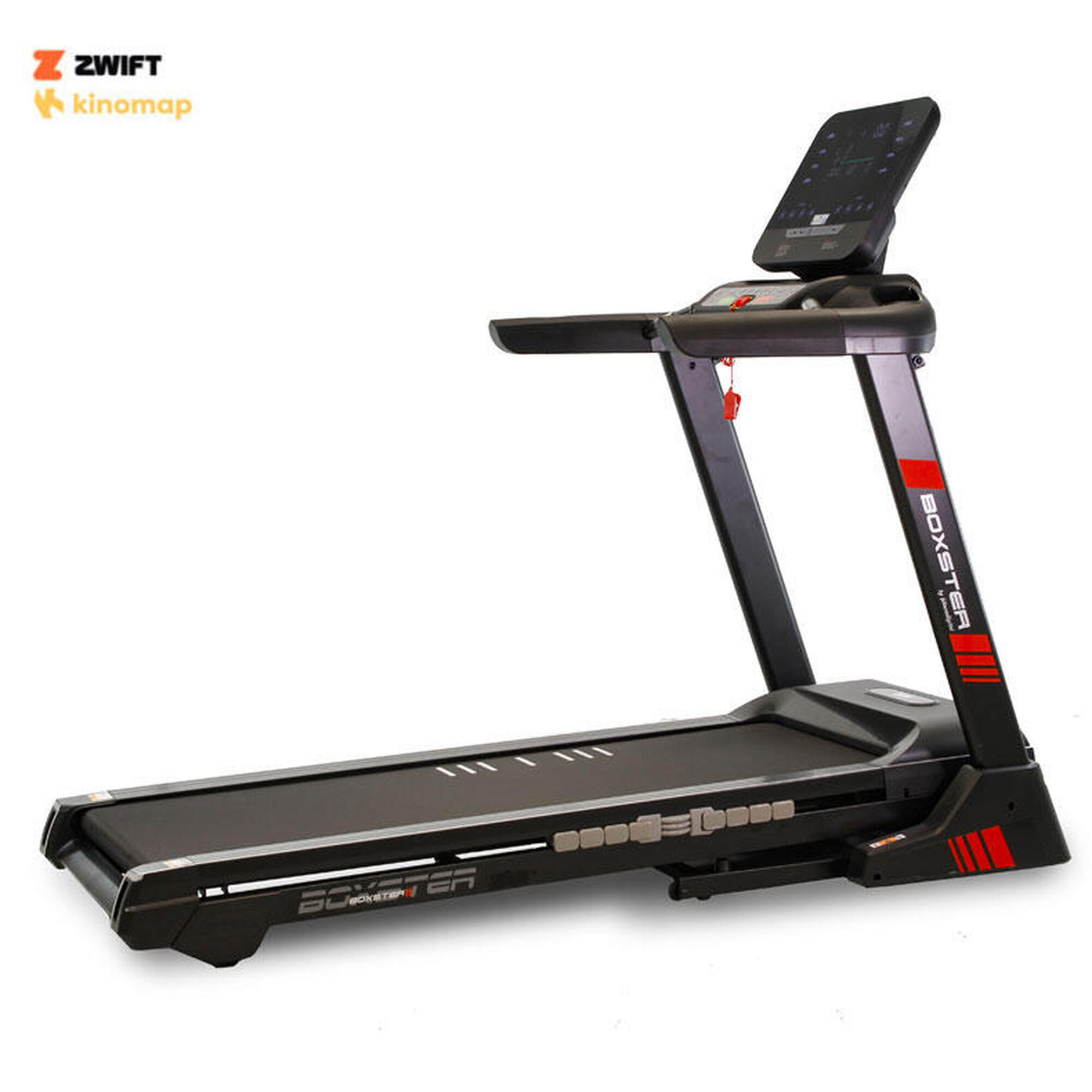 Passadeira de correr - Boxster Plus II - Kinomap,Zwift - 22km/h - 150x51cm - LED