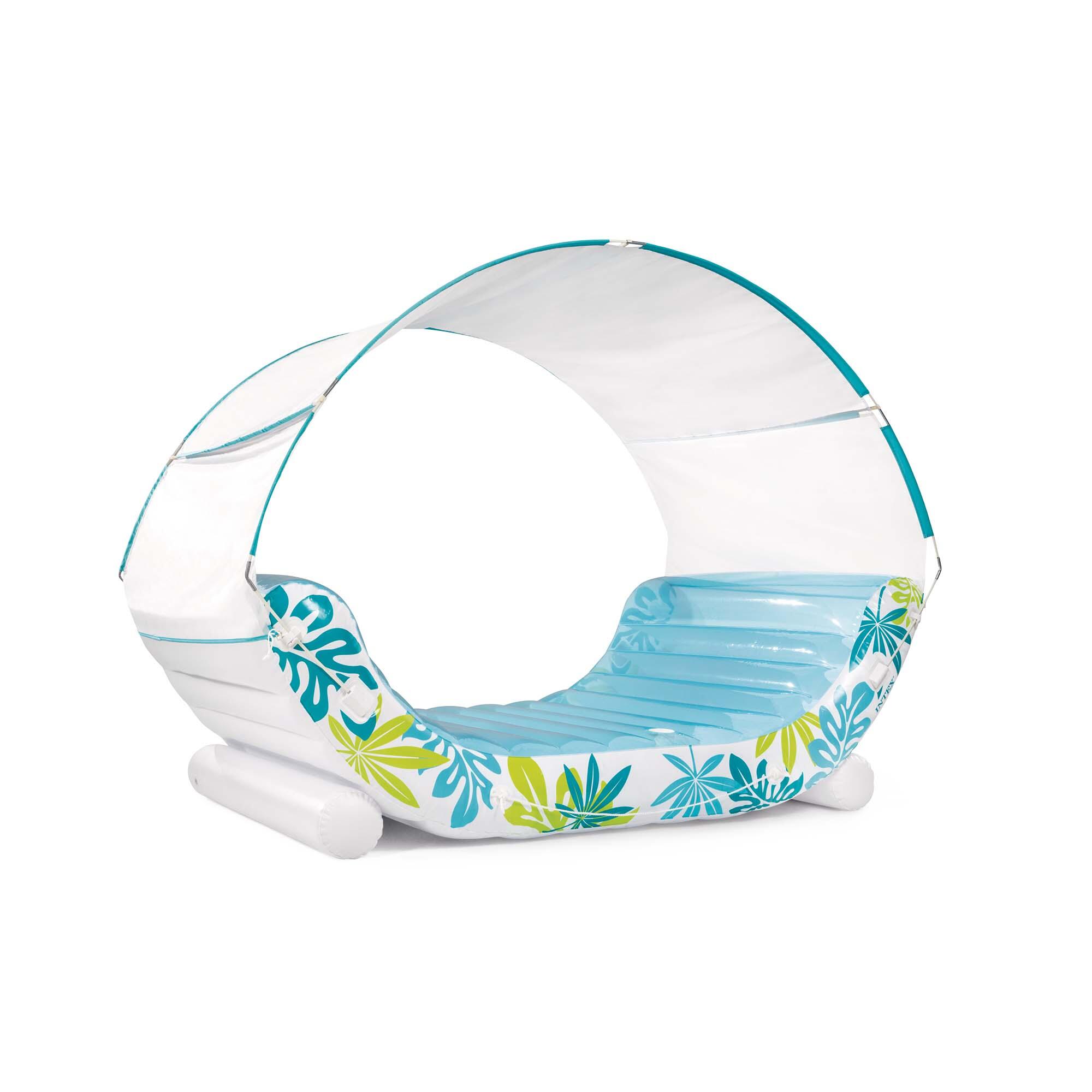 INTEX Intex 56294EU - Materassino Mare Gonfiabile con Parasole, 224x150x165 cm