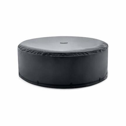 Housse isolante pour spa gonflable rond 6 personnes gris foncé