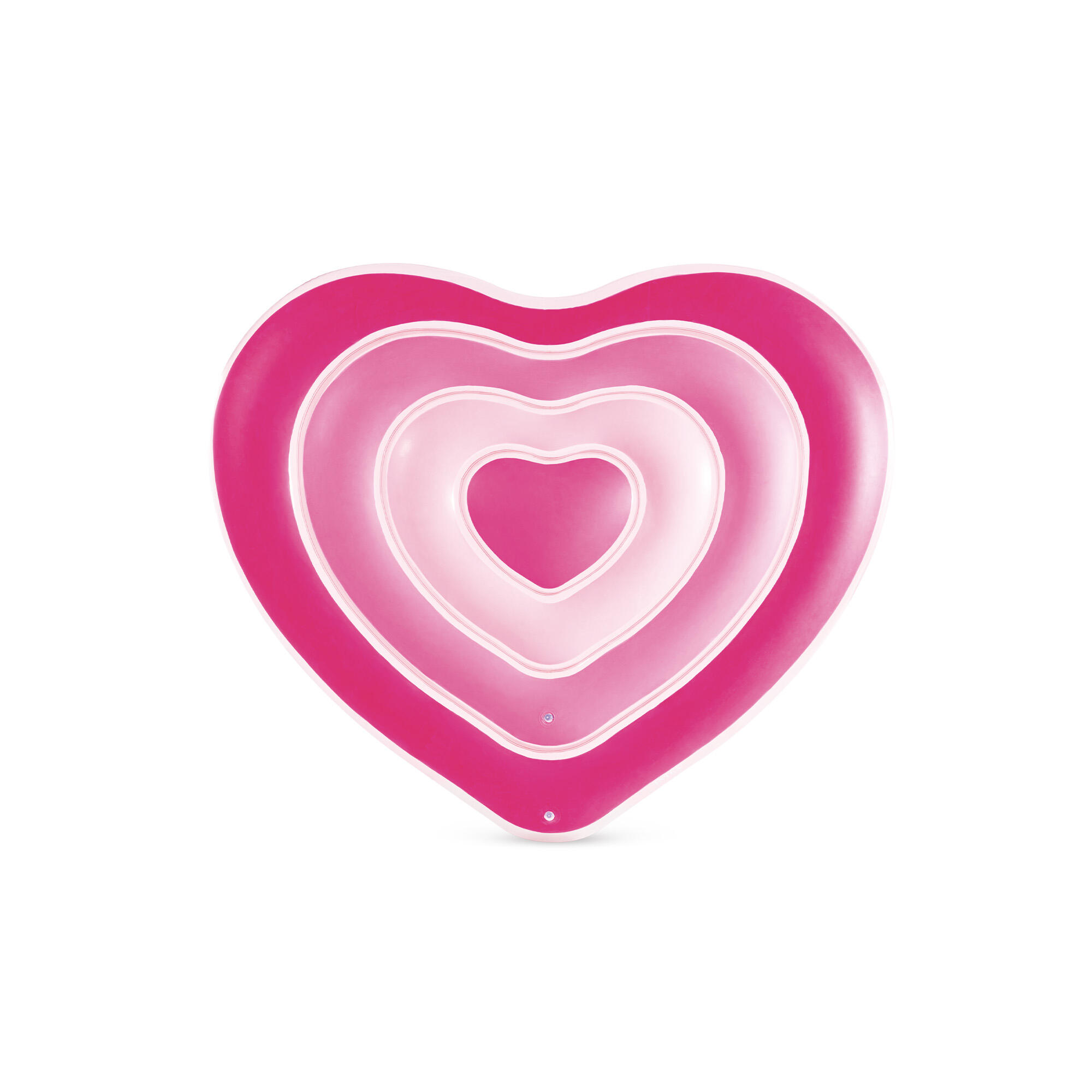 INTEX Intex 58727EU - Materassino Mare Gonfiabile Cuore, Rosa, 155x135x25 cm