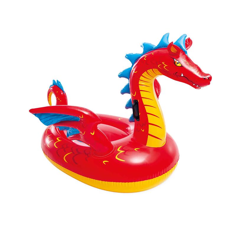 Flutuador de piscina dragão c/alças 198x173 cm INTEX