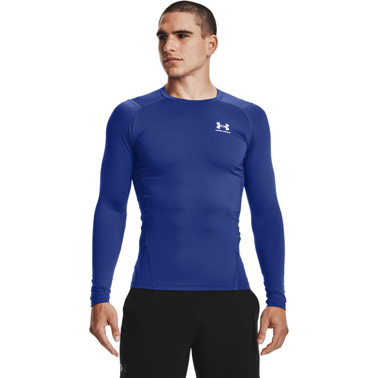 Langarmshirt Under Armour HeatGear Kompression Blau 4/7
