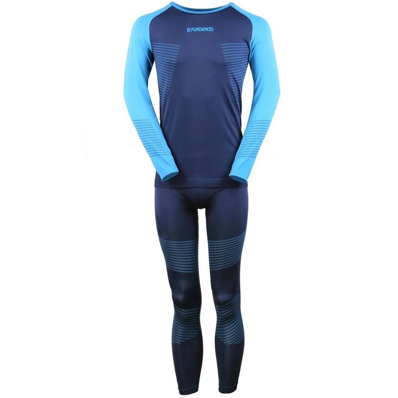 Unterzieh-Set Seamless Baselayer Set Herren - blau