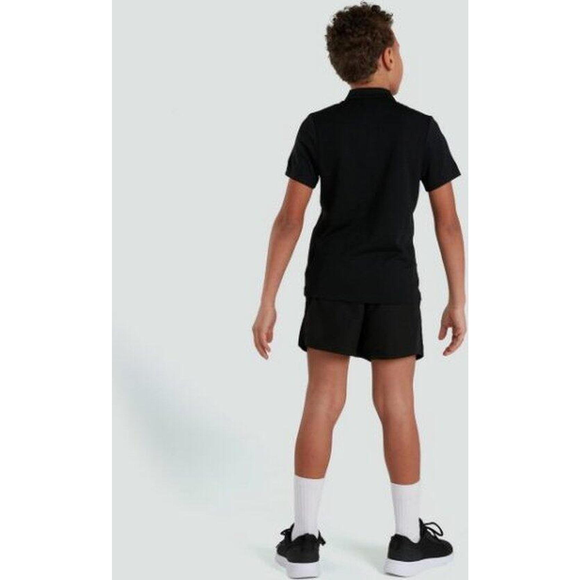 Rugby Sport Polo - Unisex Kinderen Zwart