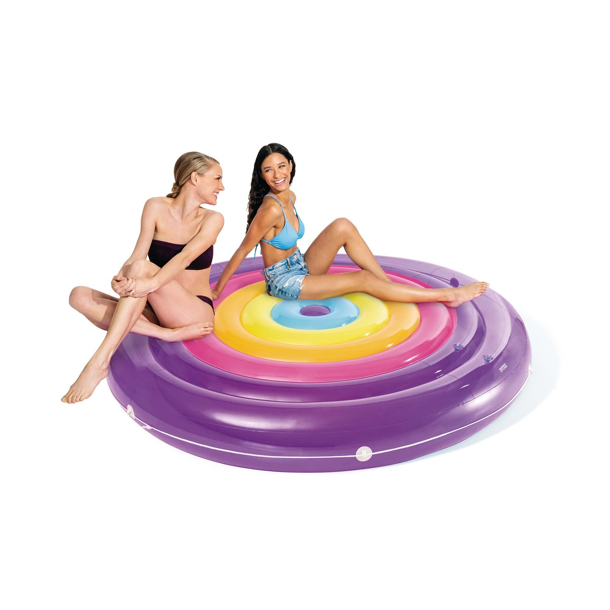 Colchoneta hinchable arcoíris Ø201 cm INTEX 5/7