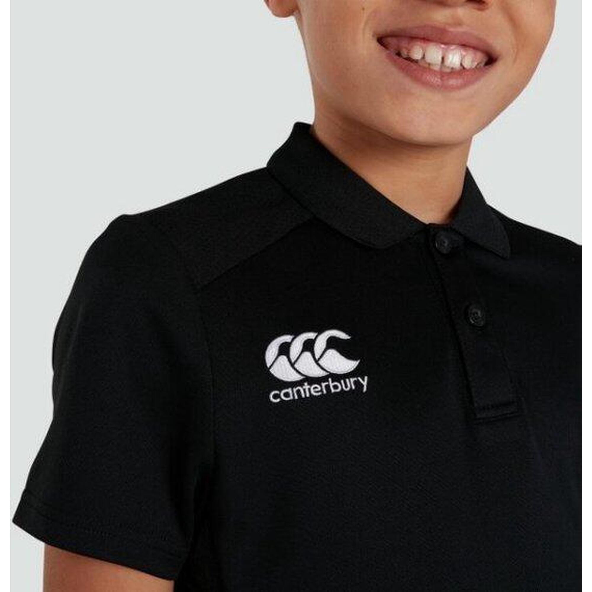 Polo sportif de rugby - Unisex Kids Noir