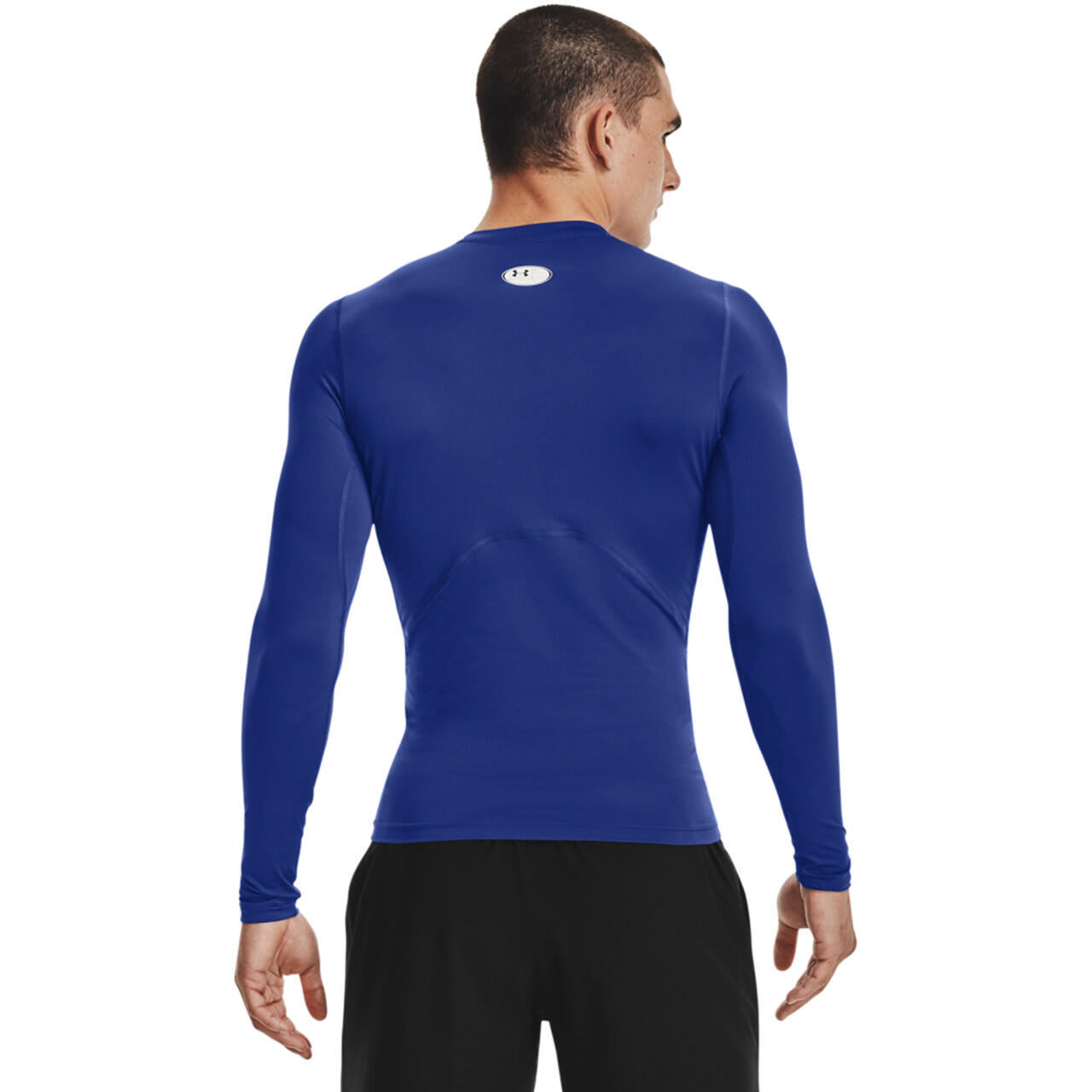 Langarmshirt Under Armour HeatGear Kompression Blau 5/7