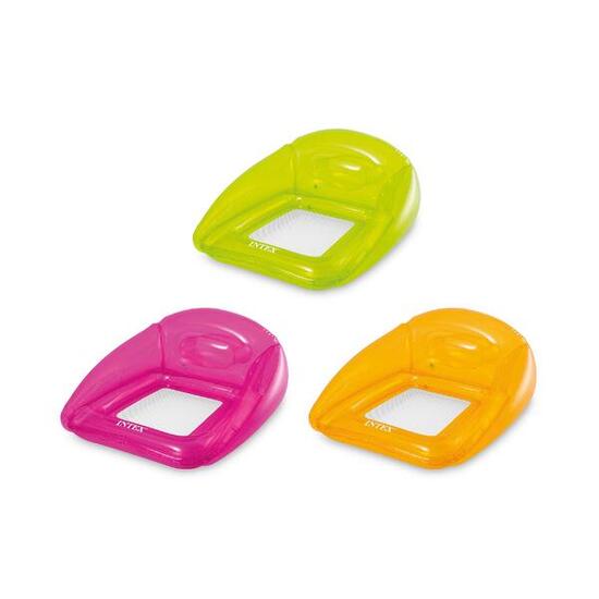 Intex 56802EU - Poltrona Mare Trasparente Gonfiabile con Rete 104x102 cm