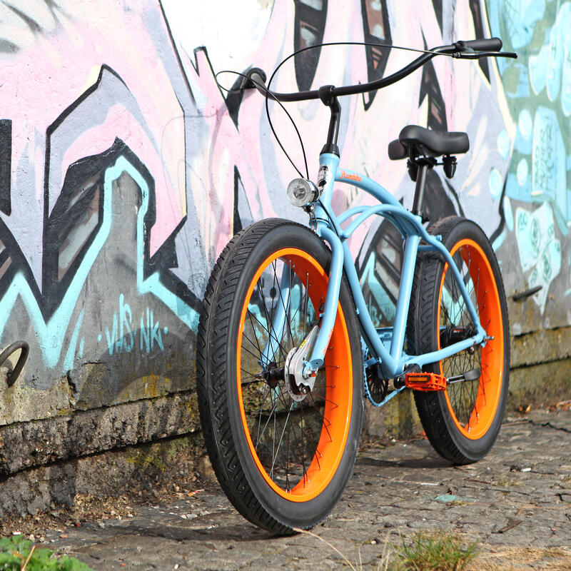 Rower miejski męski Plumbike Rider X Pablo 7B z ham. rolkowym, szerokie ...