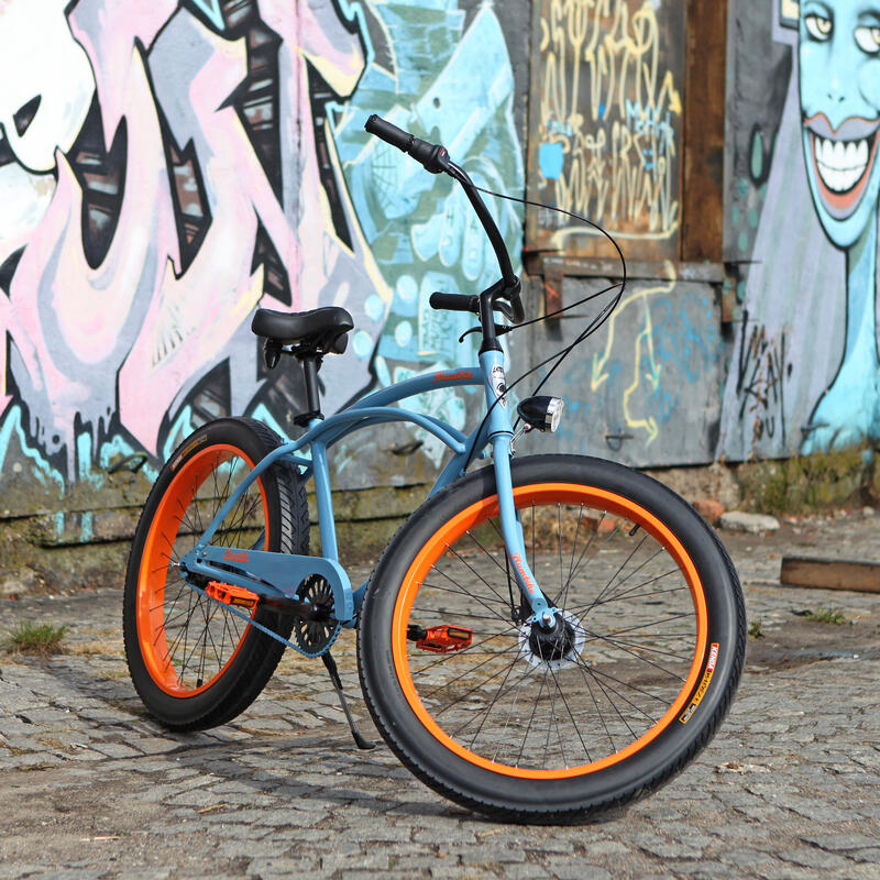 Rower miejski męski Plumbike Rider X Pablo 7B z ham. rolkowym, szerokie obręcze