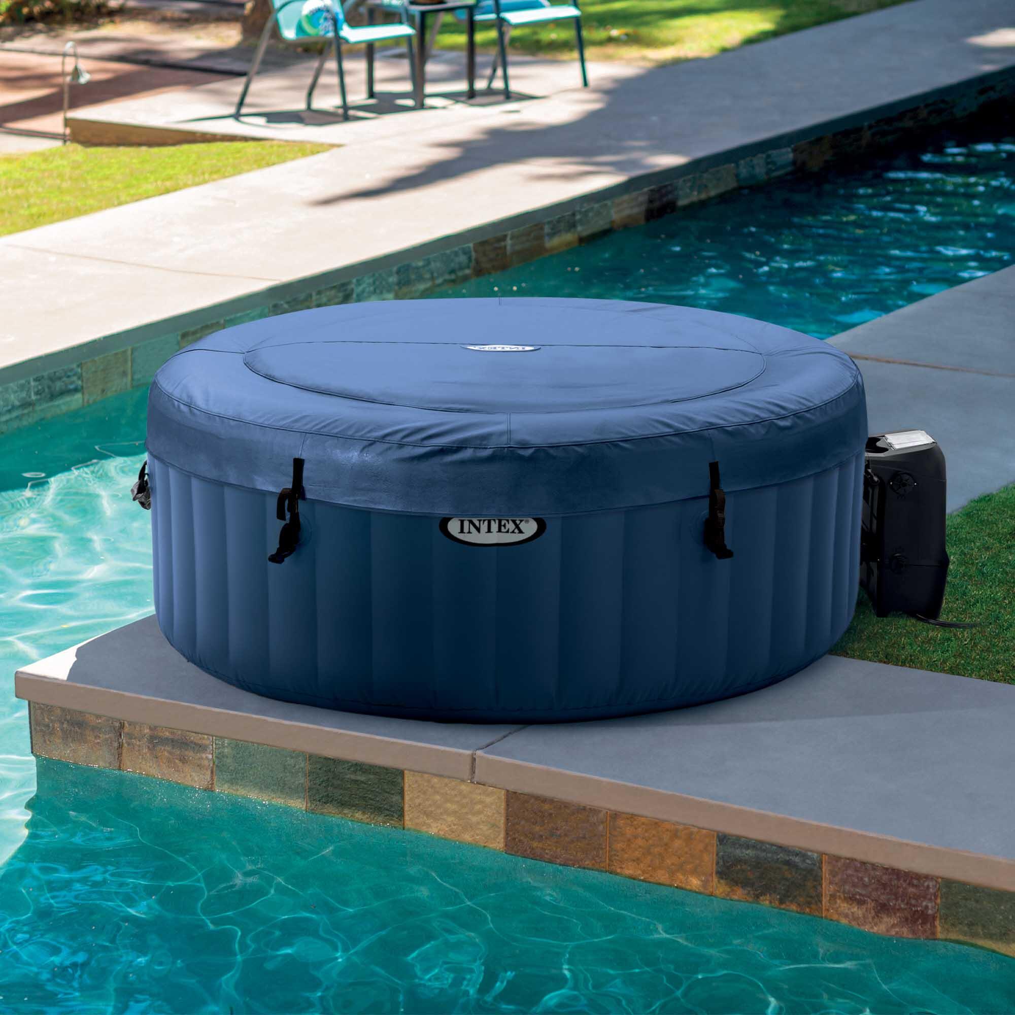 INTEX Spa inflável para 2 a 4 pessoas com massagem de bolhas, azul 2/7