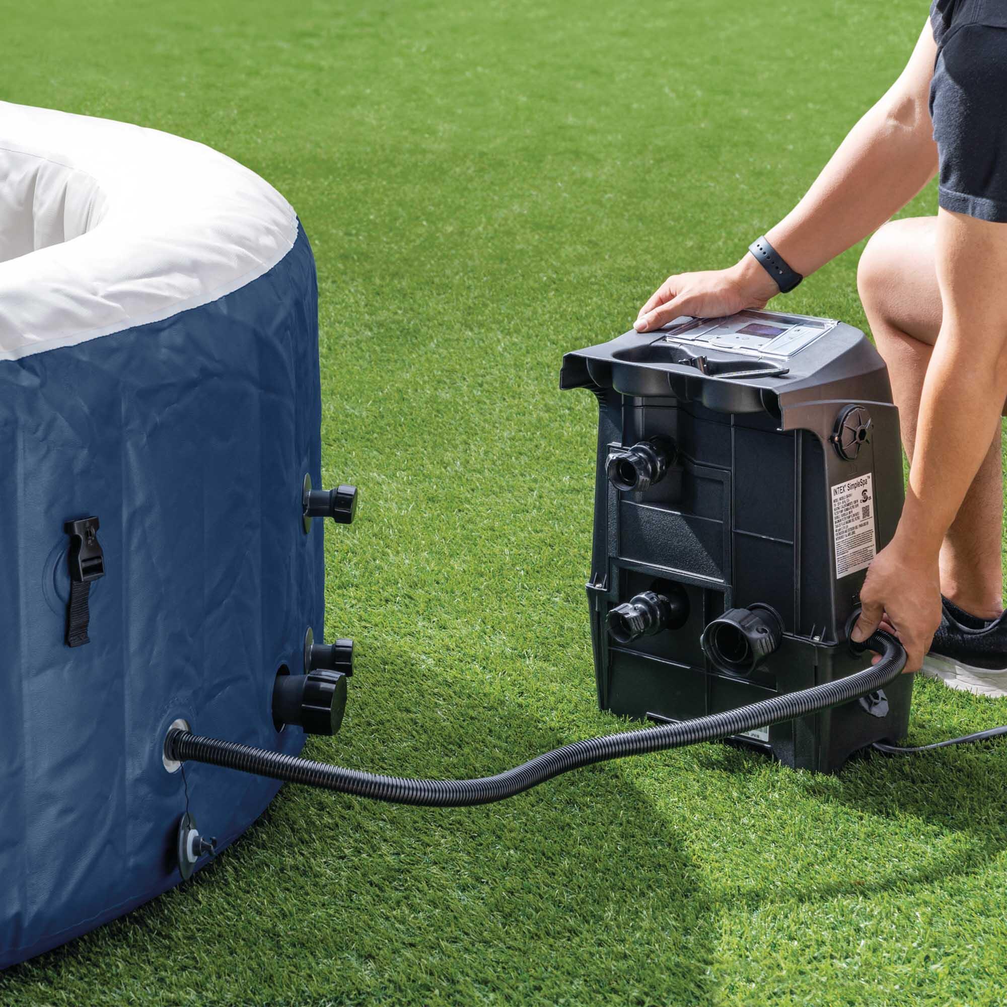 INTEX Spa inflável para 2 a 4 pessoas com massagem de bolhas, azul 6/7