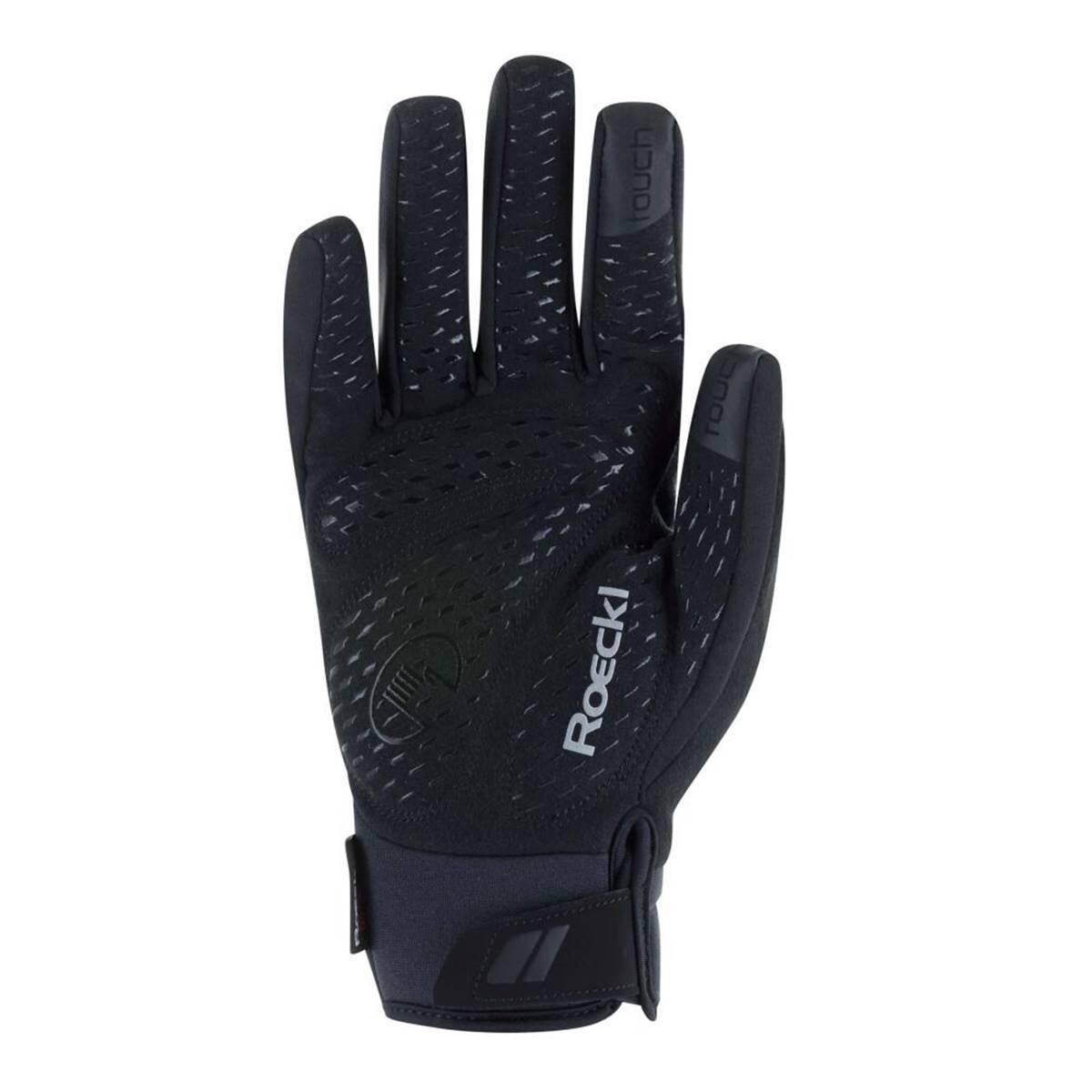 Gants D'équitation D'hiver ROECKL Polartec - Taille 6, Mocca/noir, Doublure Chaude, Poignée Silicone - 7
