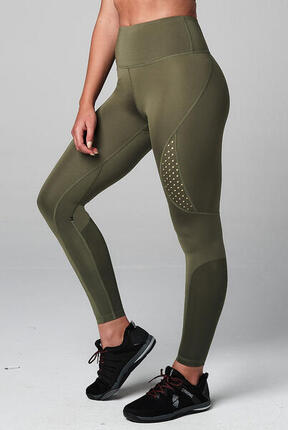 Legginsy sportowe damskie STRONG ID Performance z wysokim stanem