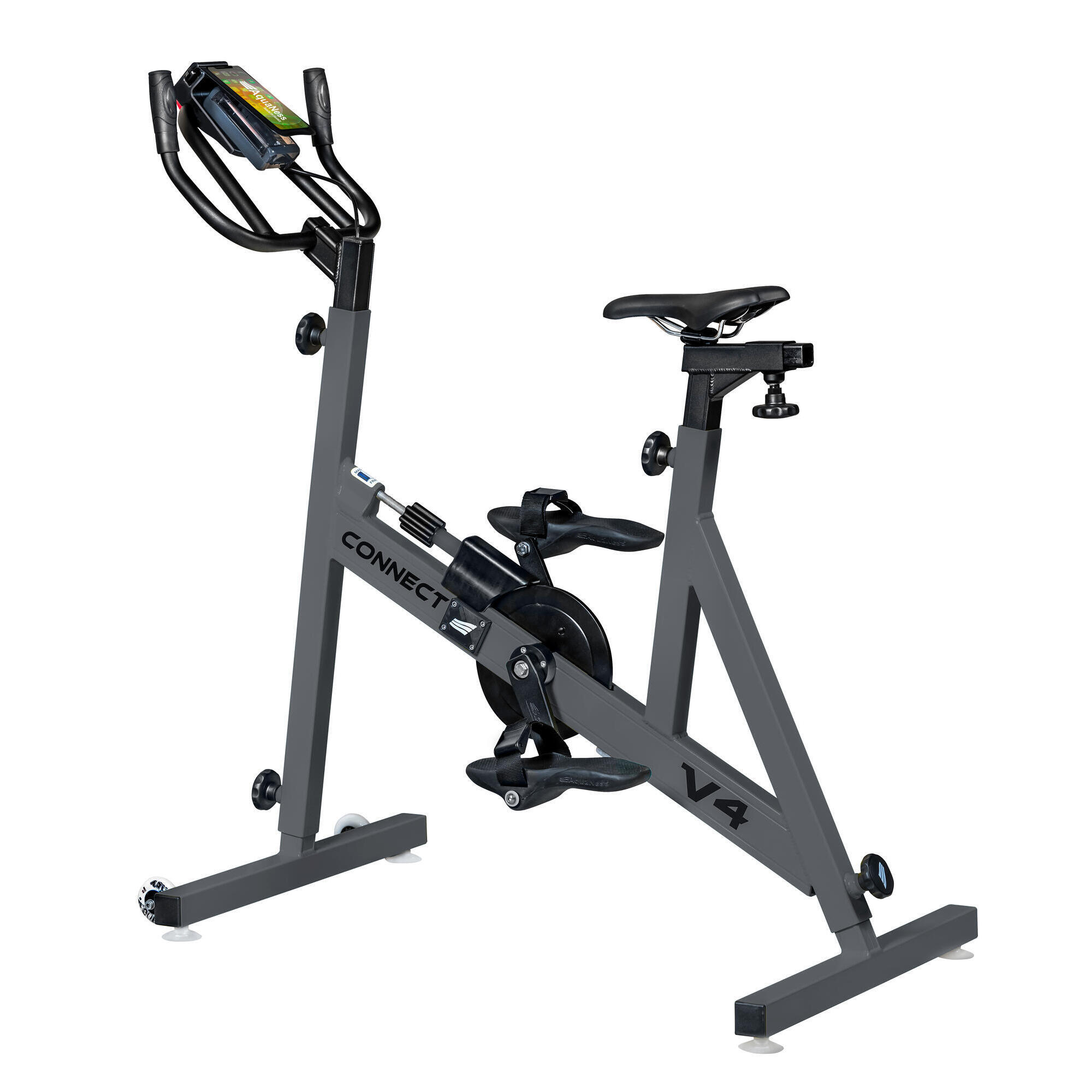 Aquaness - Aquaness V4 Connect - Vélo De Piscine - Aquabike - Gris|marron - Taille Unique - Decathlon