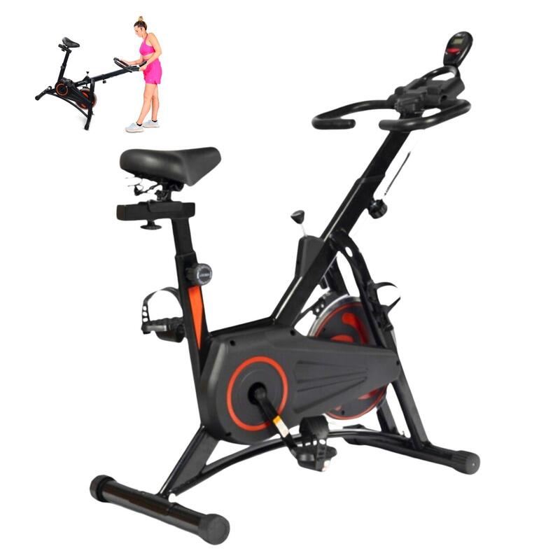 Bicicleta de Spinning Ajustáveis Volante 10 kg Rodas máx. 120 kg Makalu