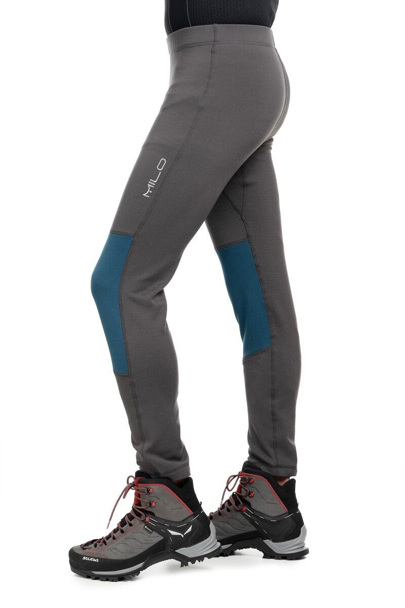 Pantaloni trekking uomo Milo Heyoo in pile grigio scuro S 3/4