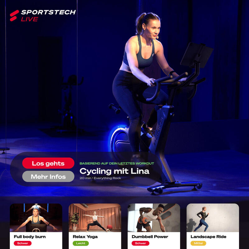 sBike Lite - Tablet-Halterung - Ergometer für effektives Fitness-Training