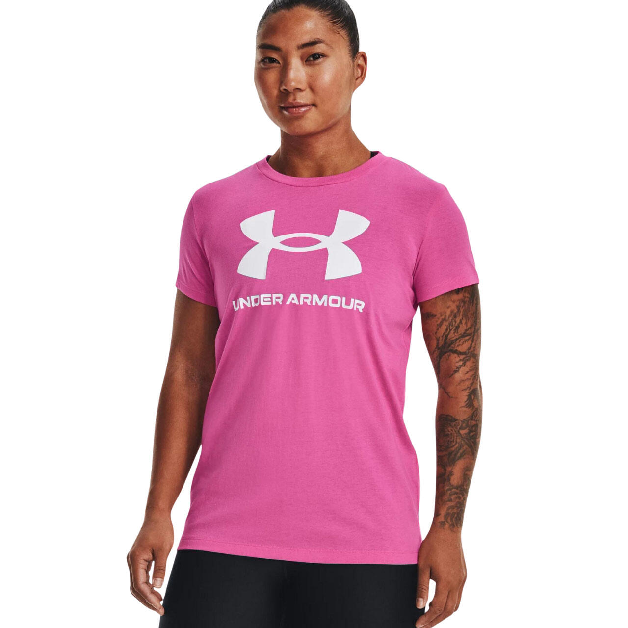 Koszulka fitness damska Under Armour Live Sportstyle Graphic SSC 3/4