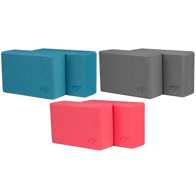 Yoga Blok Set van 2 - Foam - Grijs