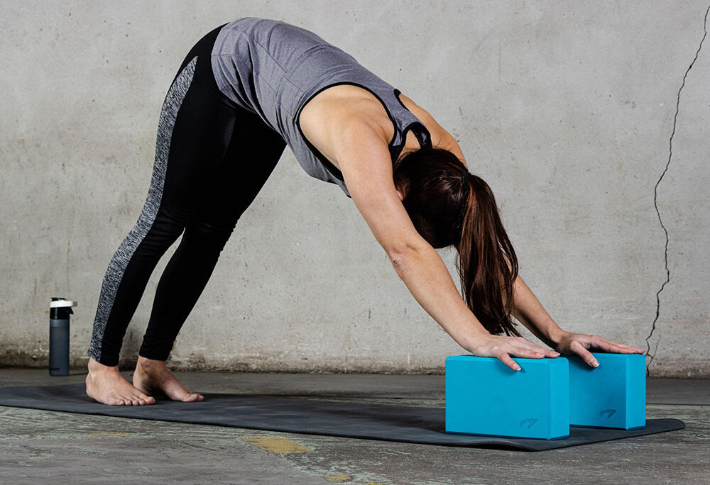 Set di 2 blocchi yoga in schiuma - Blu 2/7
