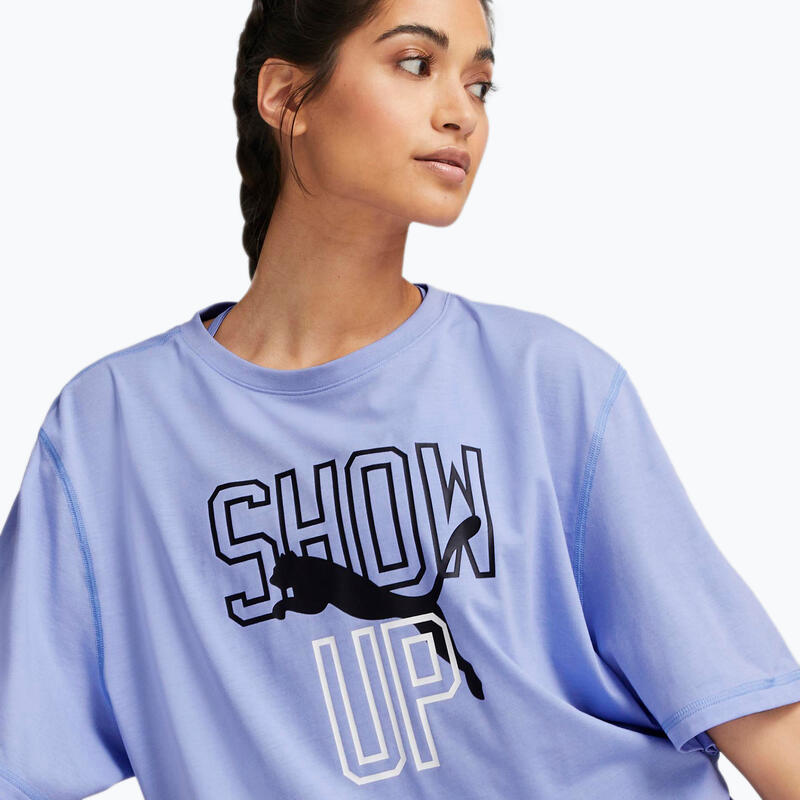 PUMA Graphic Boxy Crop Tee Show Up trainings-T-shirt voor dames