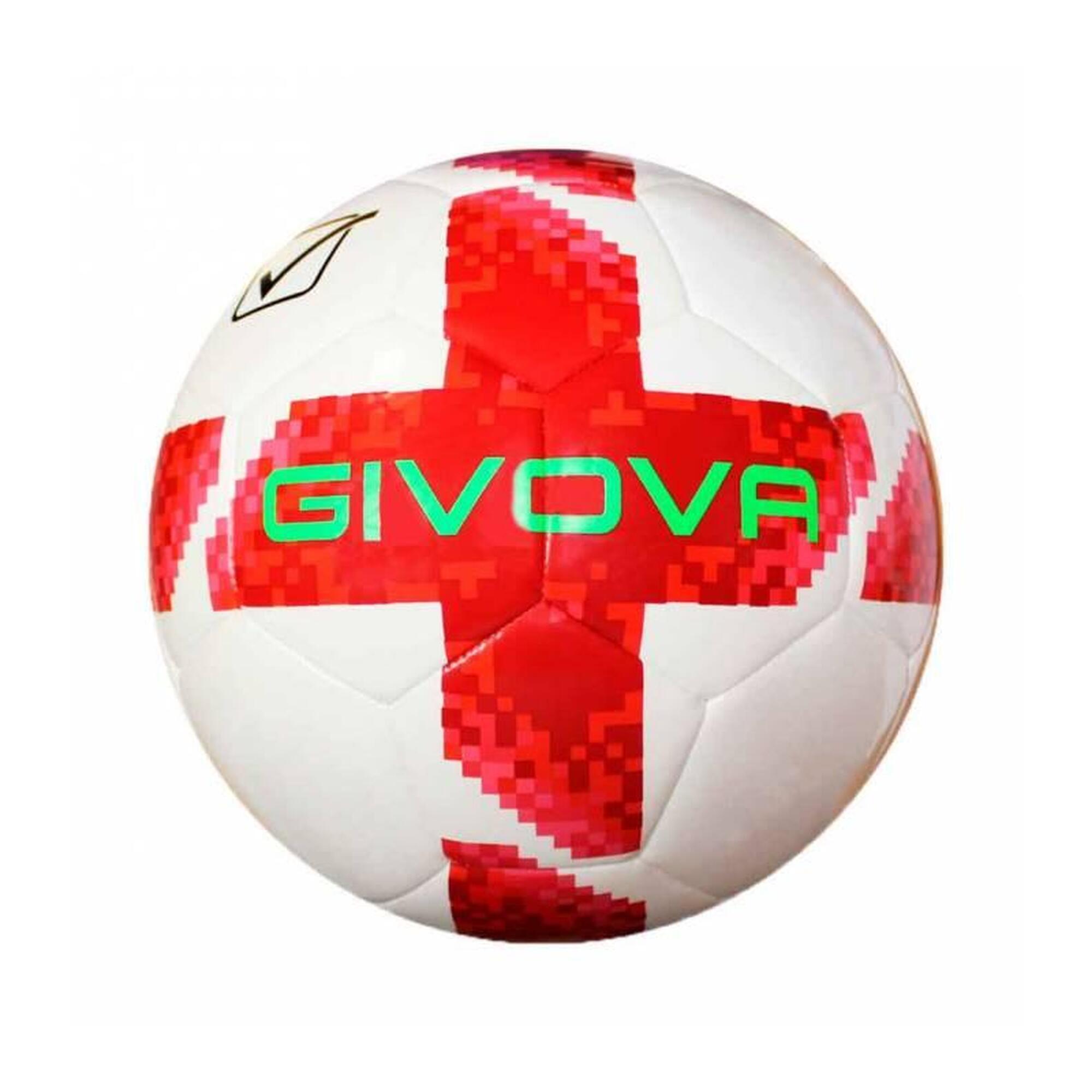 Bola de Futebol Academy Star Branco/Vermelho em PU (Poliuretano)