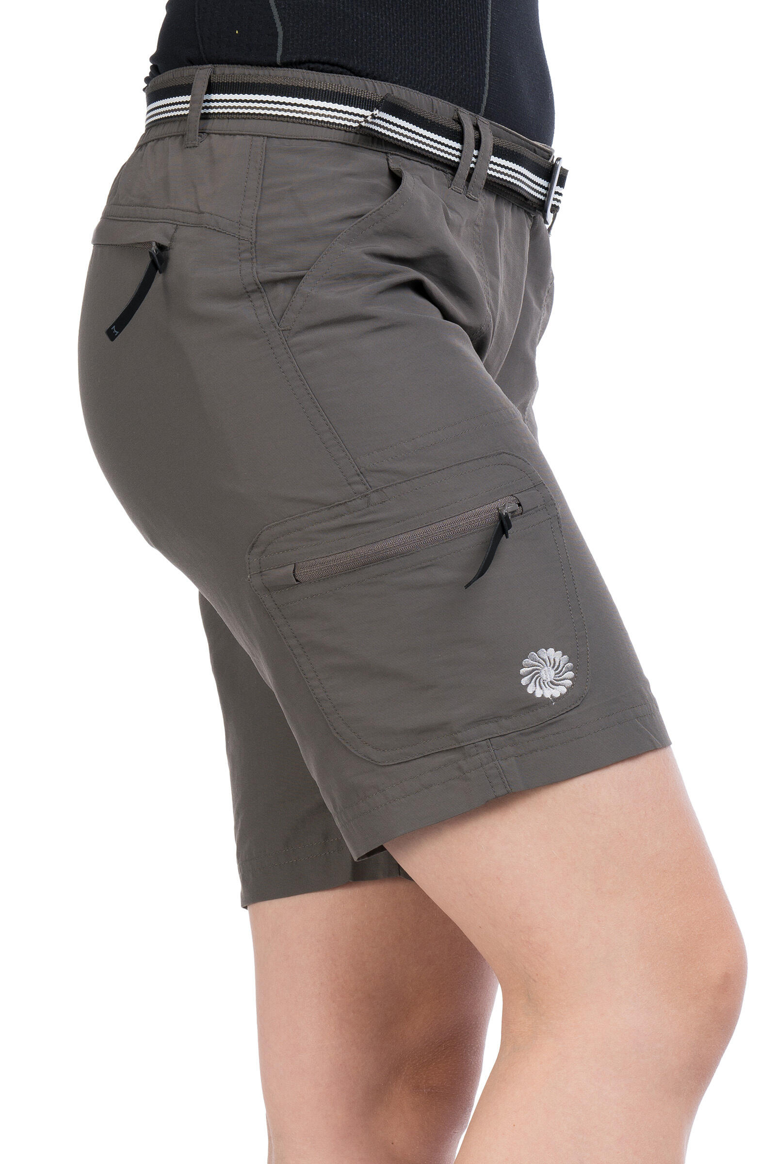 Spodenki szorty trekkingowe damskie Milo Patna Lady -  Ash grey s 3/3