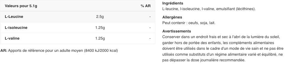 BCAA en poudre - BCAAs - Saveur neutre 300g 2/7