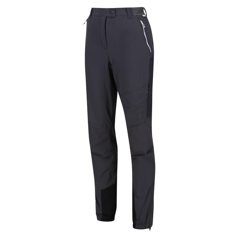 Pantalon de randonnée femme Regatta Mountain III, gris orage