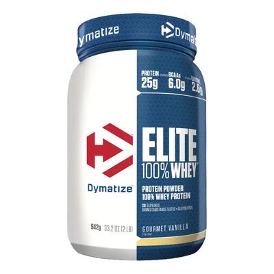 Whey Elite Whey Protein Dymatize barattolo polvere senza zucchero