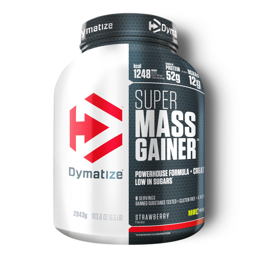 Hard gainer - Super Mass Gainer - Fraise 2943g 1/2