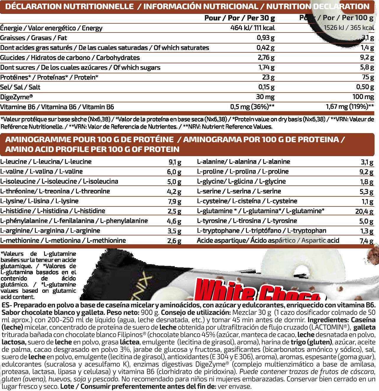 Casein Cream (con toppings) - 900g Chocolate Blanco con Choco Rings IO.Genix 2/3