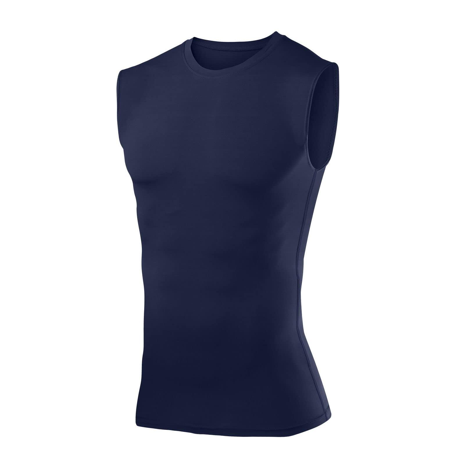 POWERLAYER Jungen Kompressionsshirt Ärmellos – atmungsaktive Basisschicht für jede Sportart