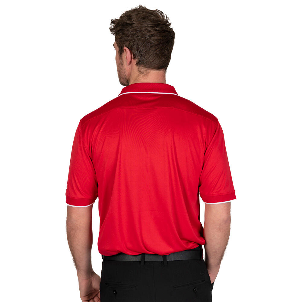 Island Green Performance Polo - Red 3/6