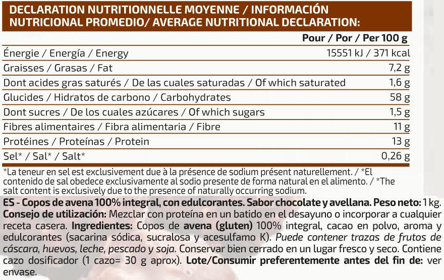 Copos de Avena Delicious - 1Kg Bombón Crocante IO.Genix 2/3