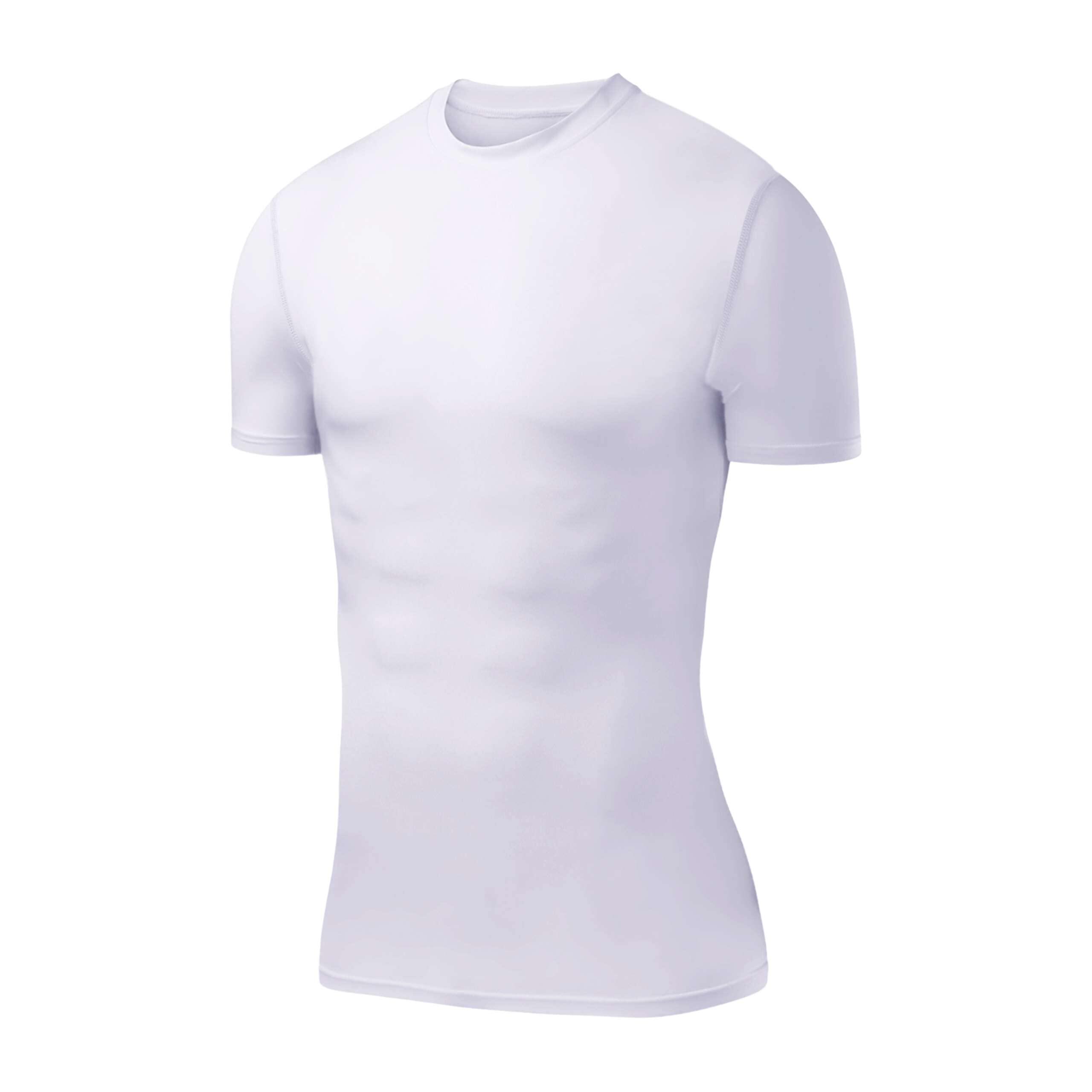 POWERLAYER Herren Kompressionsshirt Kurzarm – atmungsaktive Basisschicht für jede Sportart