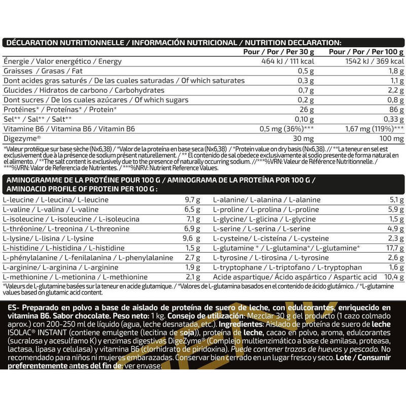 Isolate Profesional - 1000g Chocolate de IO.Genix