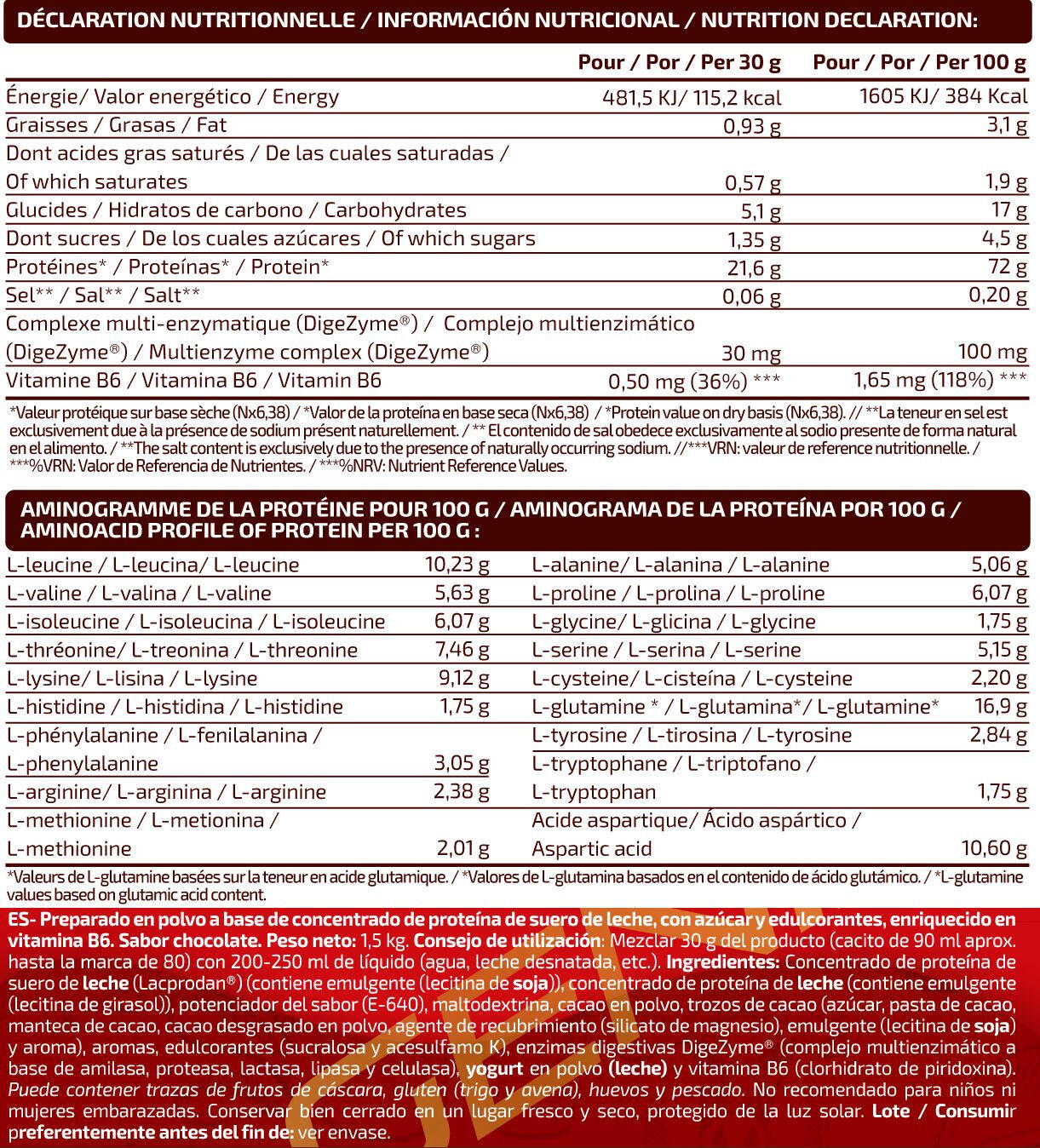 Whey sublime - 1,5kg Chocolat au Lait de IO.Genix 2/3
