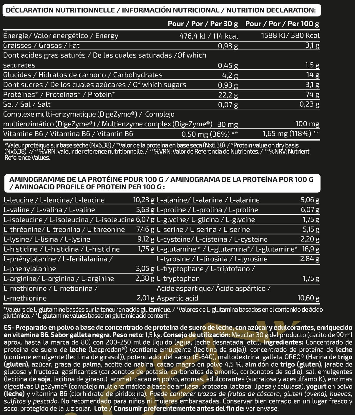 Whey Sublime - 1,5 kg Cioccolato bianco Mougly IO.Genix 5/6