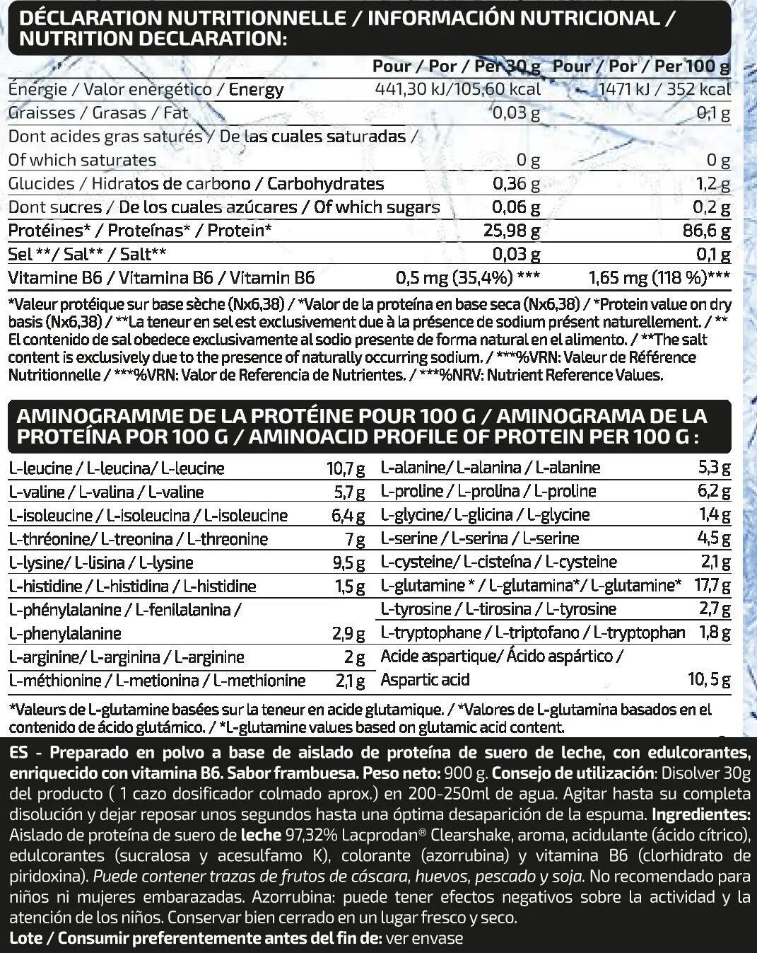 Iso zero clear - 900g Framboesa Vermelha da IO.Genix 2/3