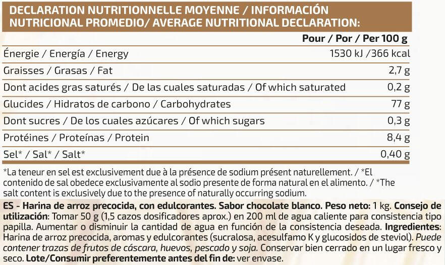 Rice cream - 1 kg Chocolate Branco da IO.Genix 2/3