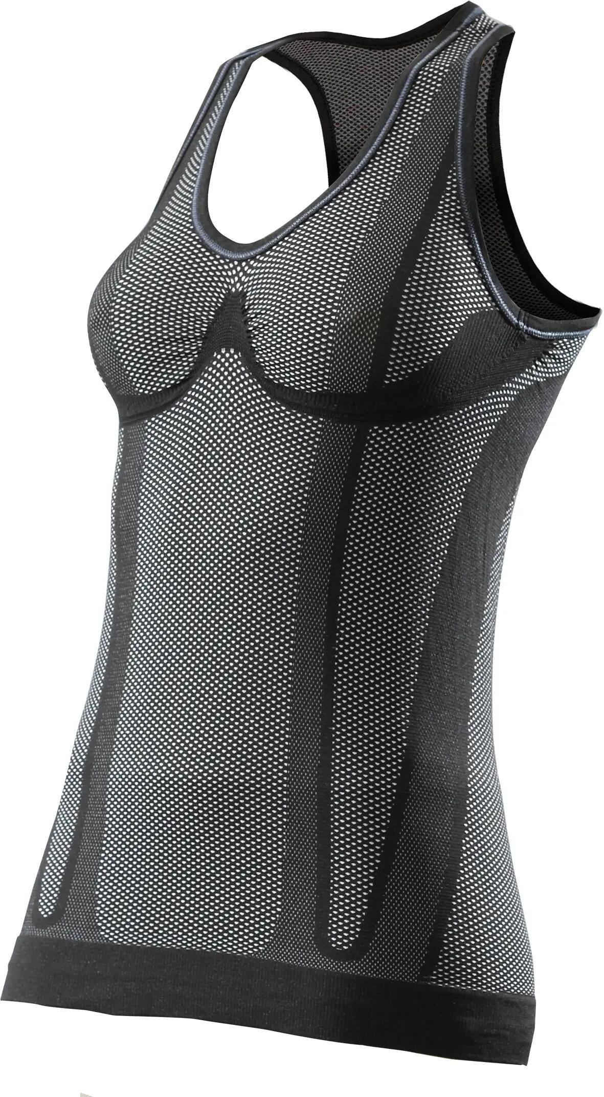 Camiseta Interior de Ciclismo para Mujer SIXS Negra Adaptable 5/5