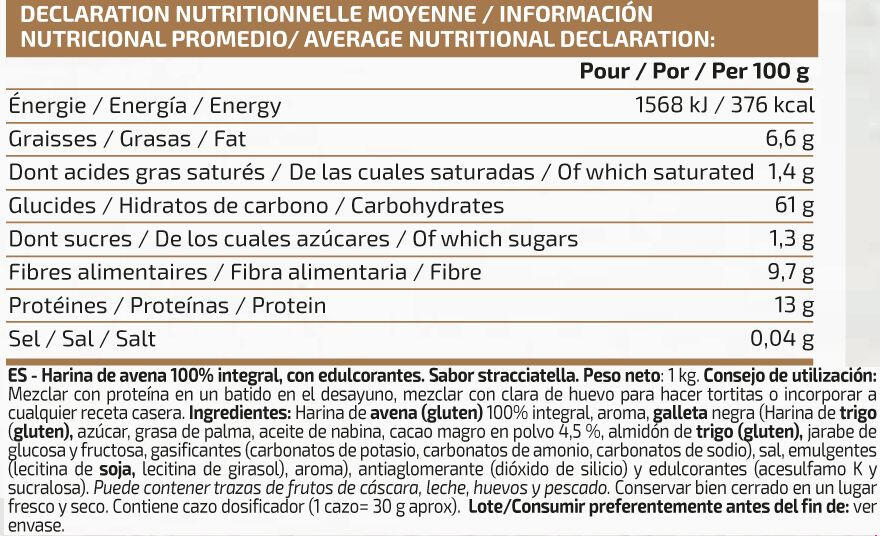 Farine d´Avoine - 1 kg Straciatella de IO.Genix 2/3