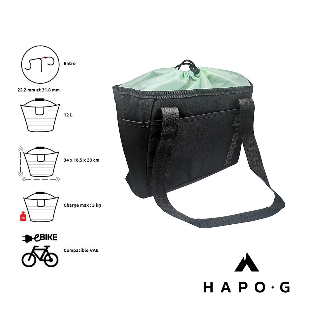 Boodschappenmand compatibel met dmts e-bike Hapo-G 5/7