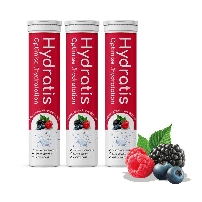 COFFRET 3x TUBES de FRUITS DES BOIS, boisson hydratation